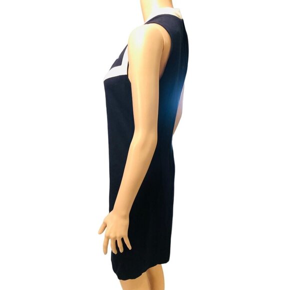 (6 for $25) Milly Navy Sheath Dress size small - Picture 2 of 6